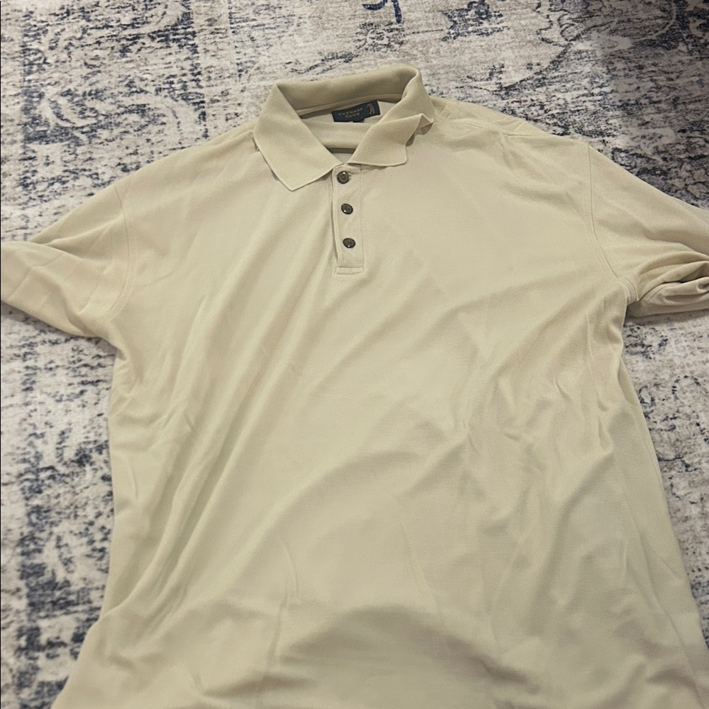 Men's Beige Polo Shirt